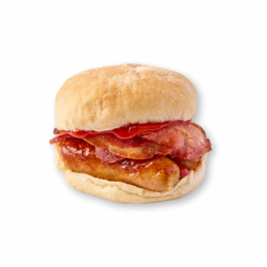 Sausage & Bacon Bap