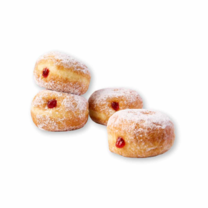 Sugared Jam Doughnut - 4 Pack