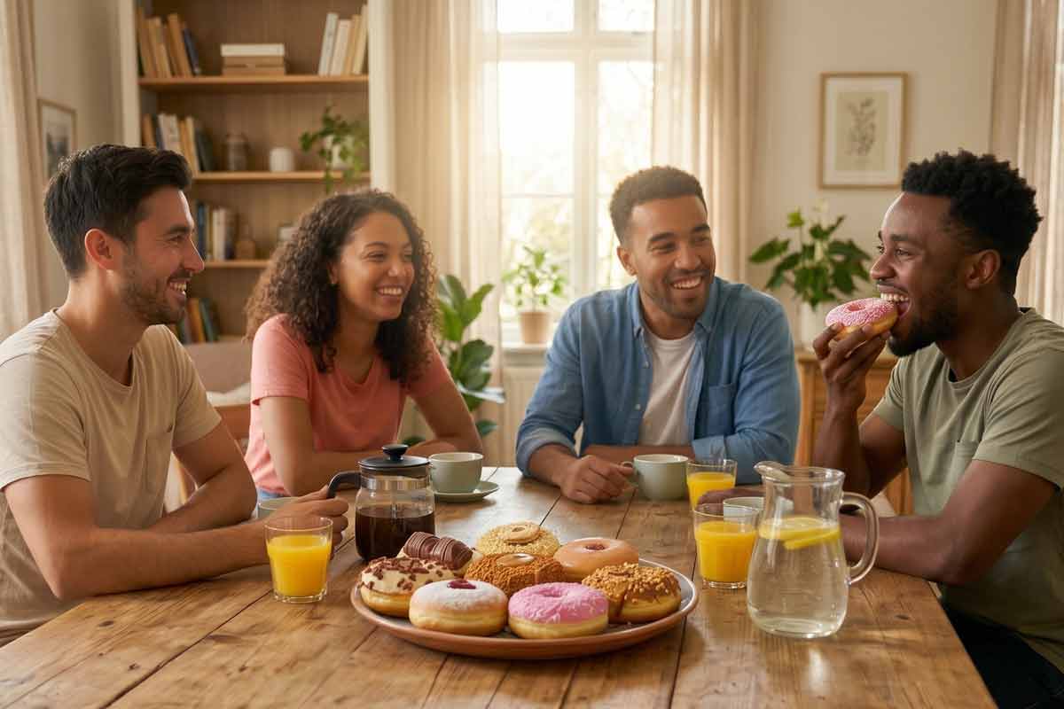 Sugared jam doughnuts make a great everyday treat
