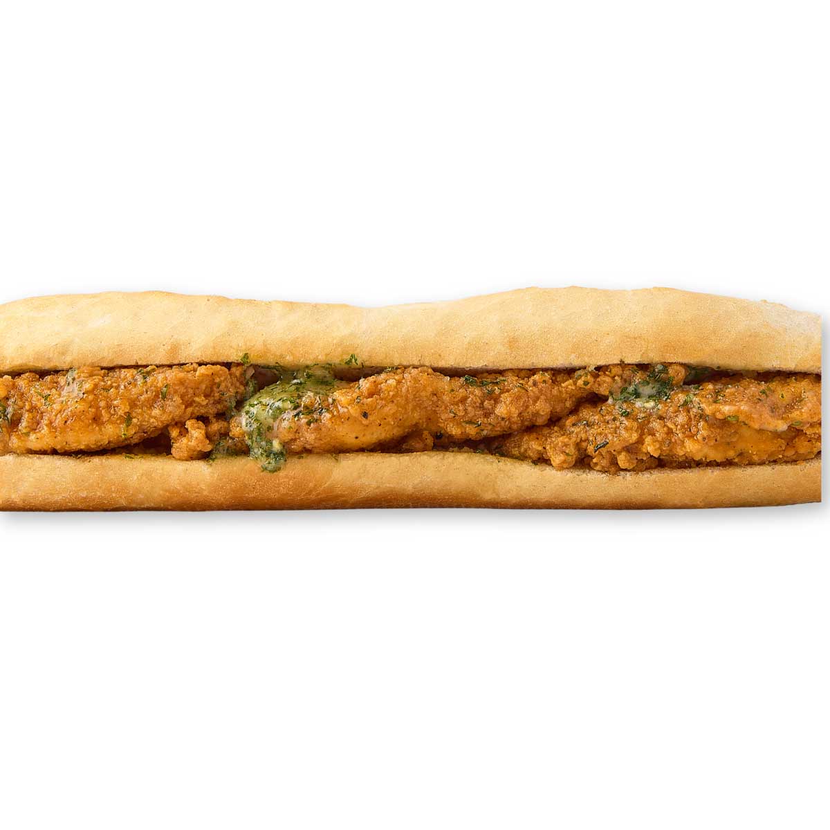 Garlic Chicken Kiev Baguette
