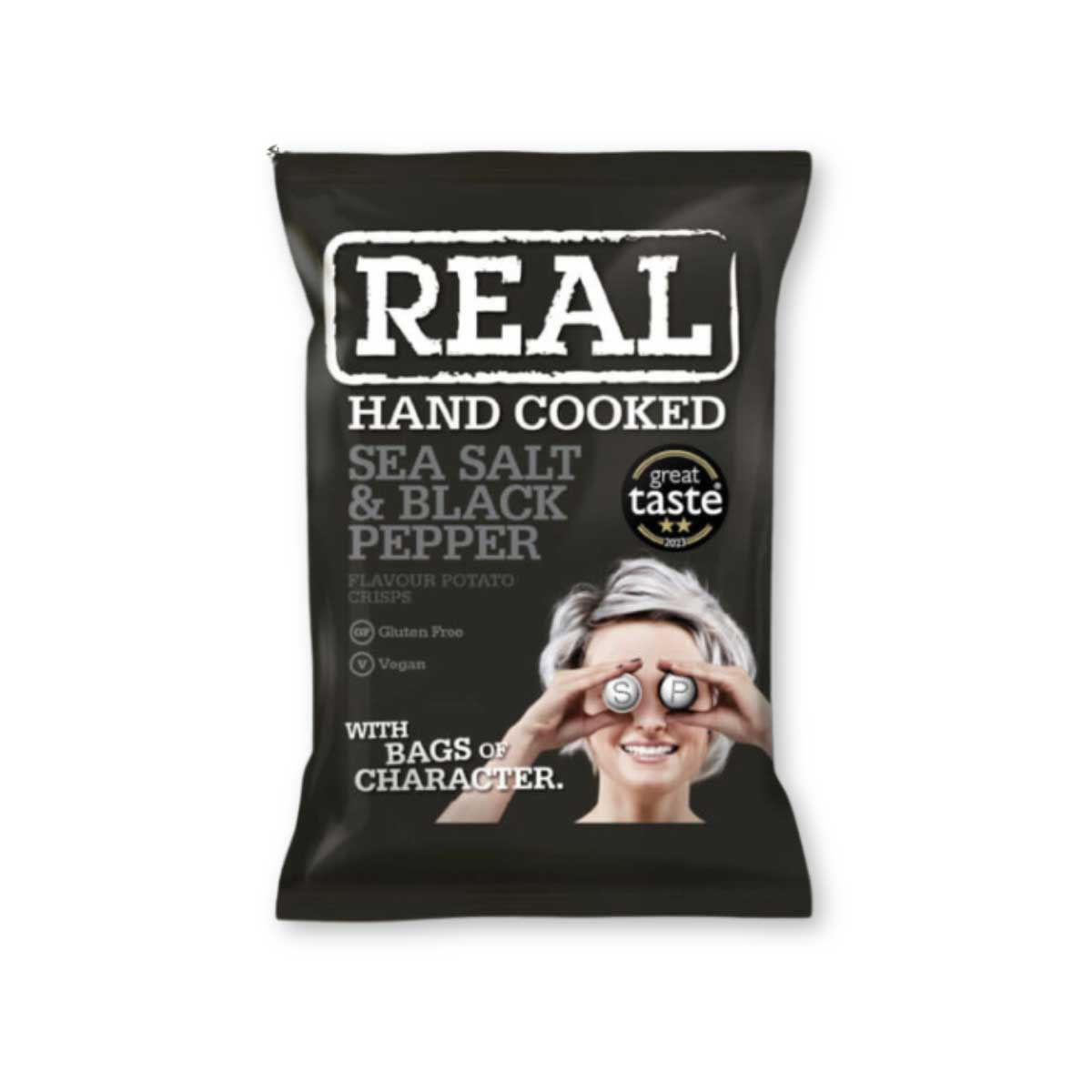 REAL Sea Salt & Black Pepper Crisps