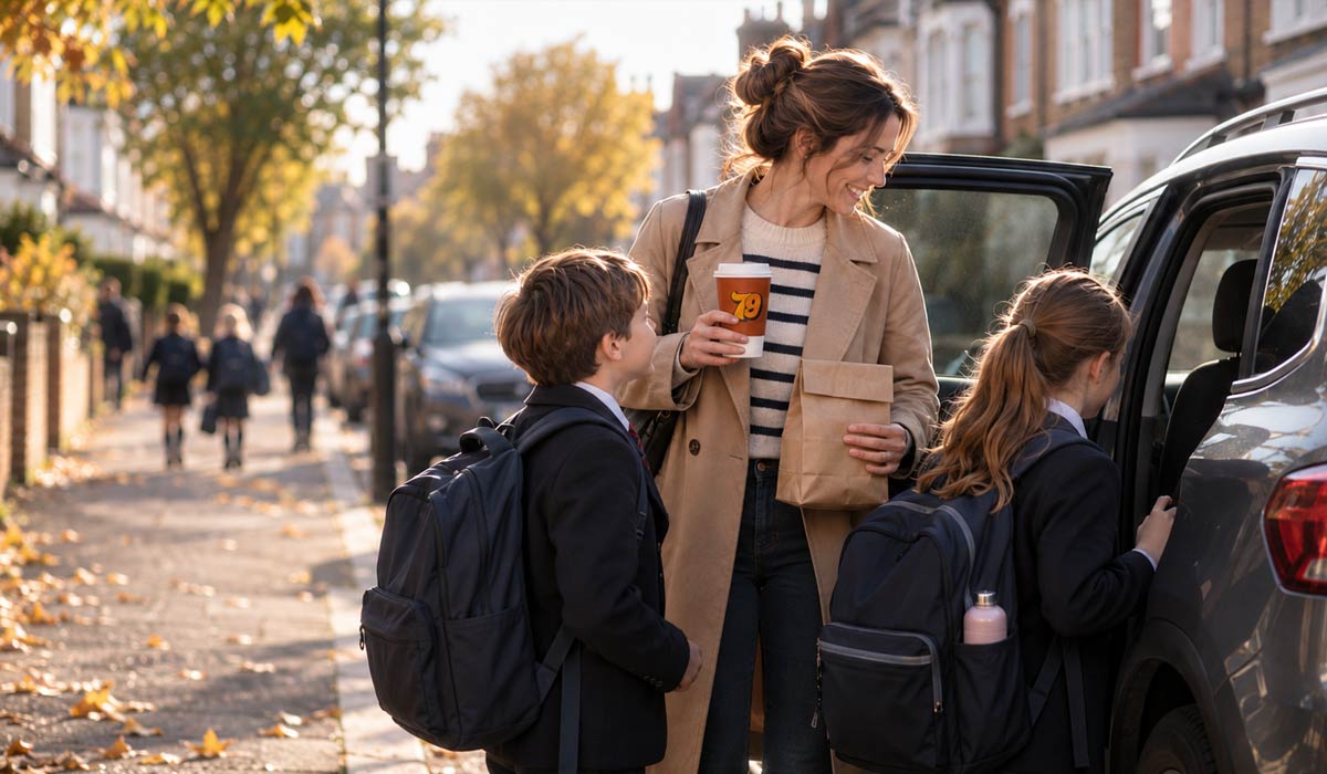 Back-to-work school run with Bakery79 coffee and breakfast